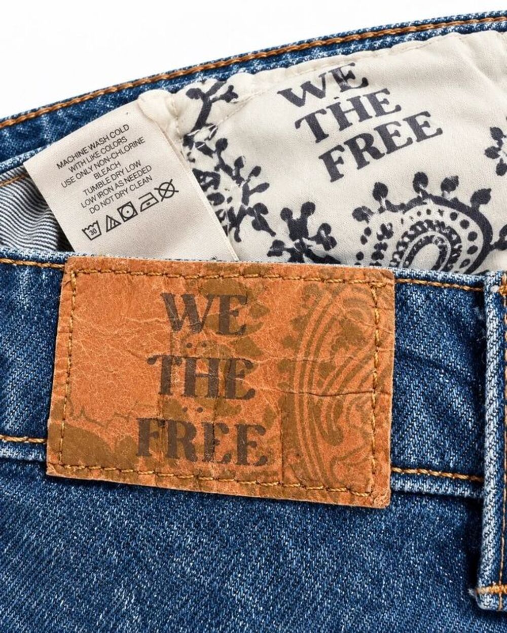 Free People We The Free Risk Taker Jeans 26 Be Bold Raw Hem - Picture 6 of 6
